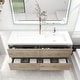 preview thumbnail 34 of 39, Selina 60" Wall Mounted Vanity with Single Sink on the Right