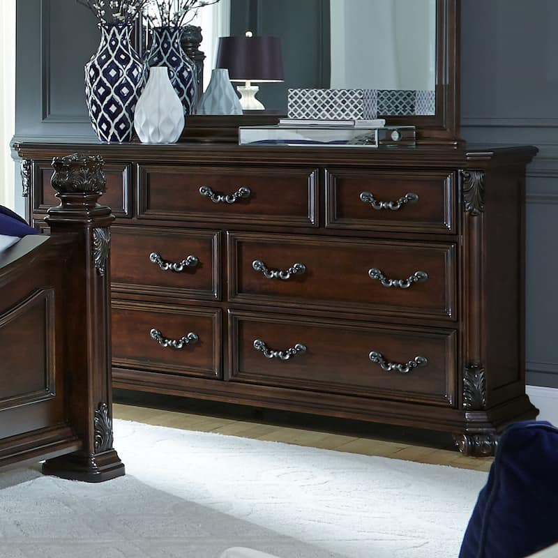 Messina Estates Cognac 7 Drawer Dresser - Cognac - 7-drawer