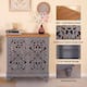 2-door Intricate Traditional Antique Storage Cabinet