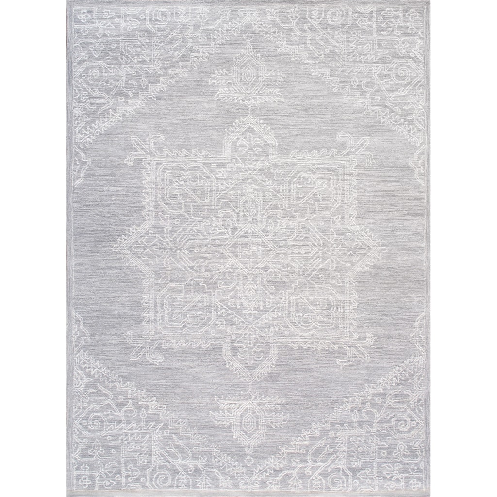 Pasargad Home Modern Hand-Tufted Wool Area Rug