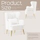 preview thumbnail 29 of 65, HOMYKA Modern Wingback Arm Chair Upholstered Accent Chair Set of 2