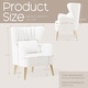 preview thumbnail 51 of 65, HOMYKA Modern Wingback Arm Chair Upholstered Accent Chair