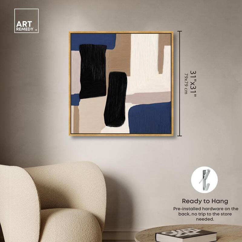 Blue Quietude I Canvas by Art Remedy
