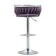 preview thumbnail 41 of 198, Modern Velvet Adjustable Swivel Bar Stools Set of 2