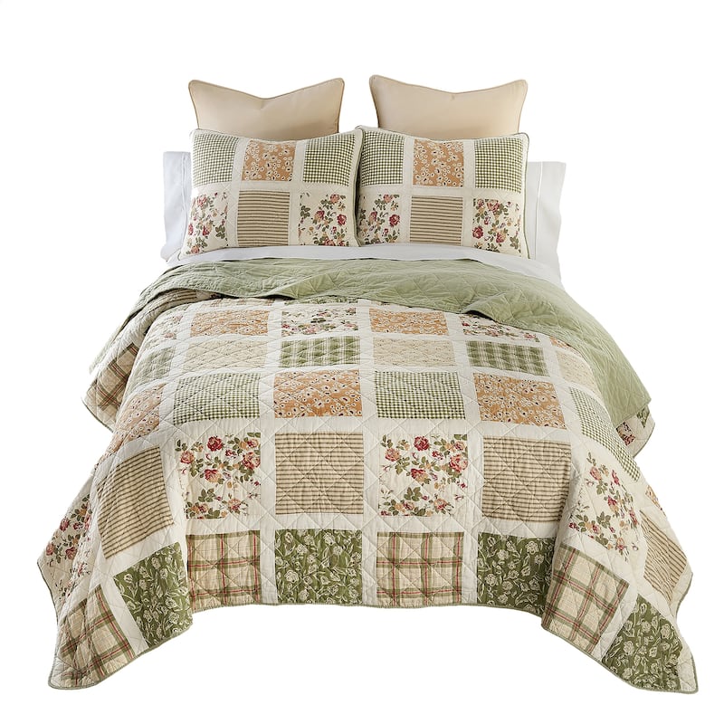 Donna Sharp Peach Rose Cotton Quilt Collection