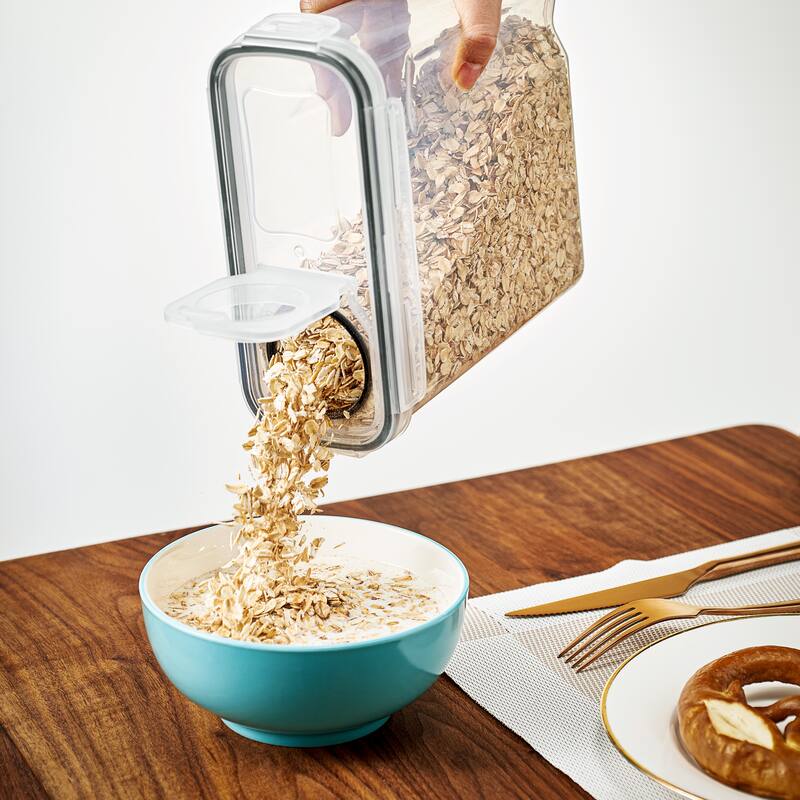 Sorbus Airtight Food Storage Dispensers - 6 Pack (Capacity 4L/16.9Cups) - 4.4" L x 9.5" W x 9.37" H