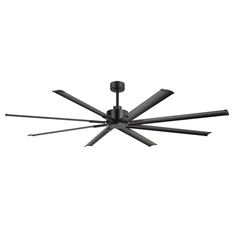 Large 72"/84"/96"/120" Black Ceiling Fan with Remote without Light-6/8 Aluminum Blades