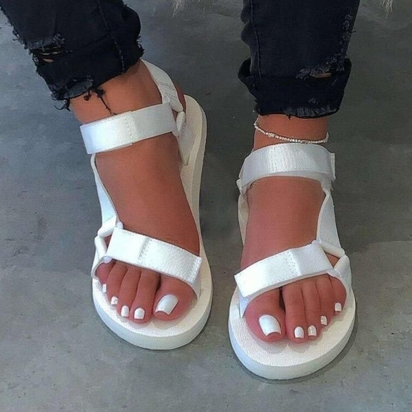 womens velcro slides
