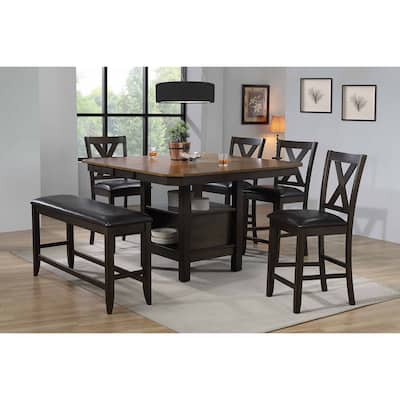 6 Piece Pub Table Set with storage