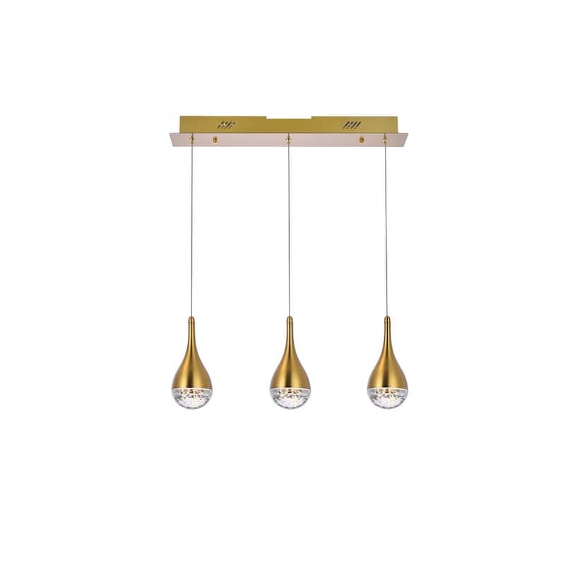 Indigo Home 24 inch LED pendant in satin gold - Gold
