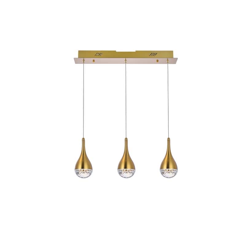 Indigo Home 24 inch LED pendant in satin gold