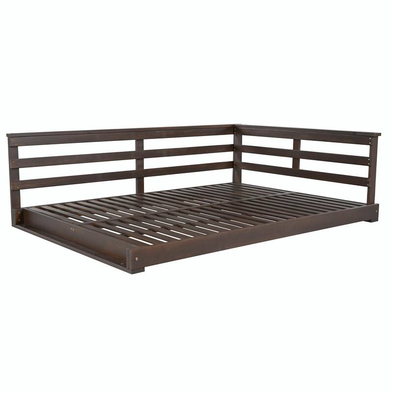 Country Patio Wooden Twin Size Swing Daybed Porch Swing Frame