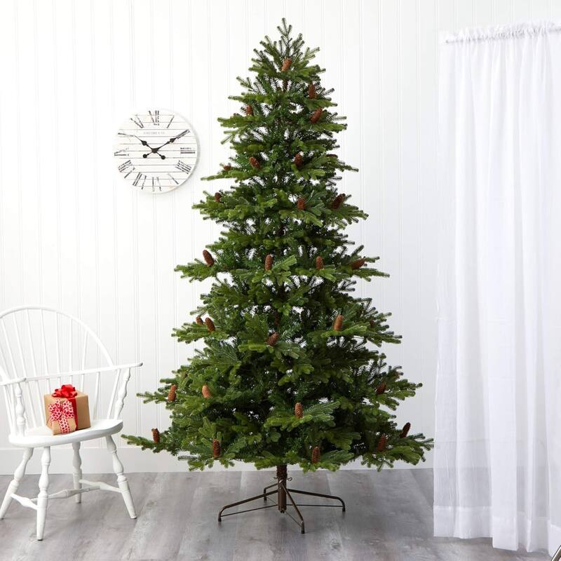 Pre-Lit Yukon Mountain Fir Artificial Christmas Tree - 7.5' - Clear LED Lights - 7.5 Foot