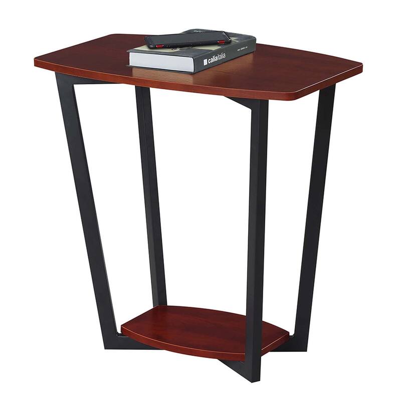 Convenience Concepts Graystone Chairside End Table with Shelf
