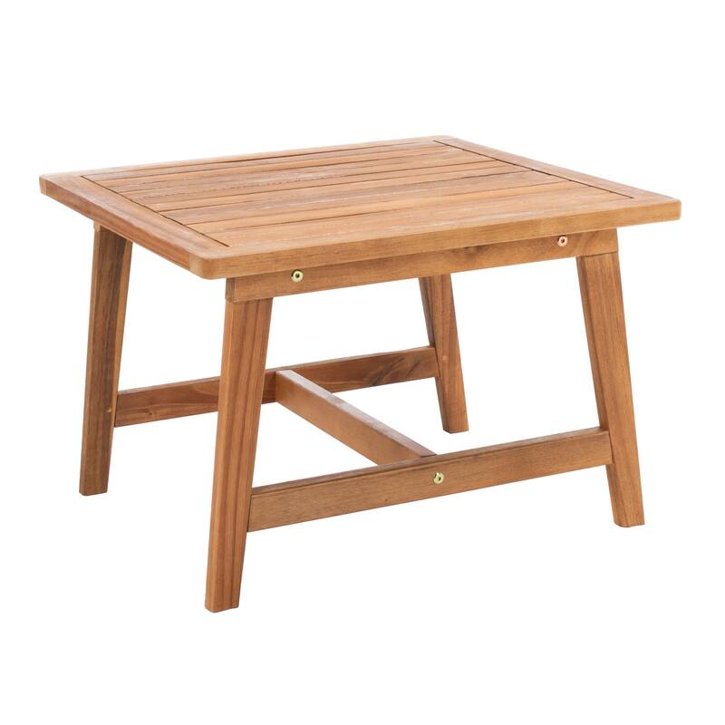 SAFAVIEH Lissy Acacia/ Rope Outdoor Chair & Table Set - 24W x 28D x 31H