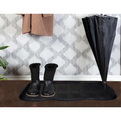 George Towne Living-16x32 Outdoor Indoor Rubber Boot Tray - 16x32