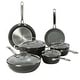 preview thumbnail 1 of 37, Sur La Table Kitchen Essentials 10 Piece PFA Free Titanium Ceramic Nonstick Interior Forged Aluminum Cookware Pots and Pans Set Black