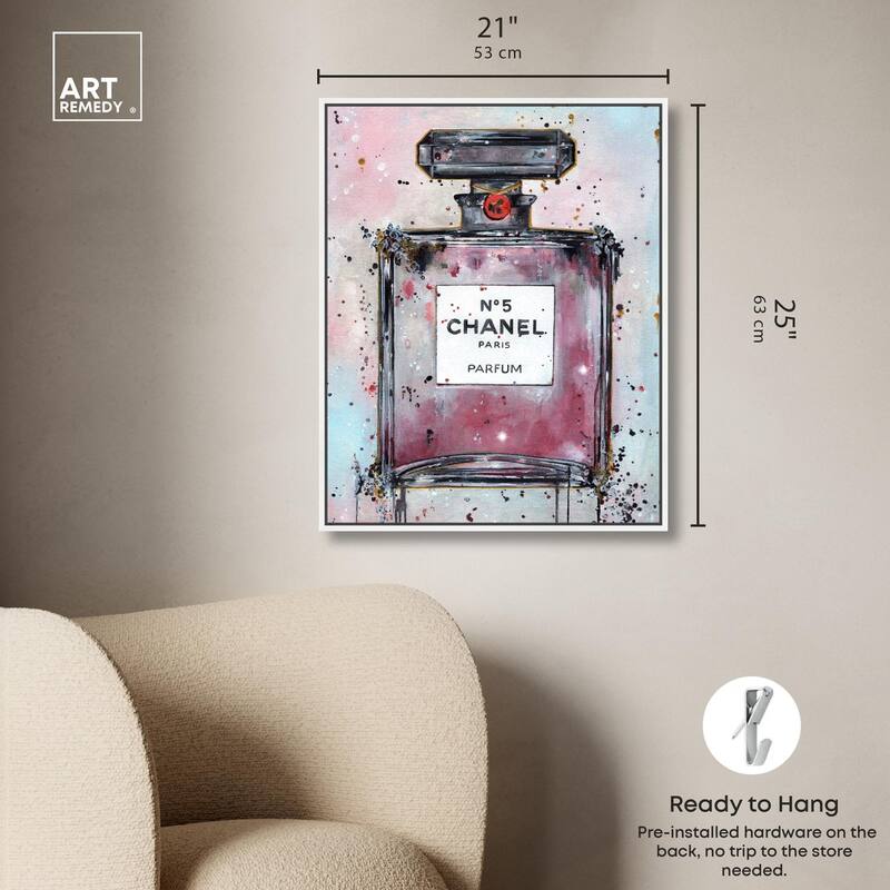 Doll Memories - Abstract Perfume Canvas by Art Remedy