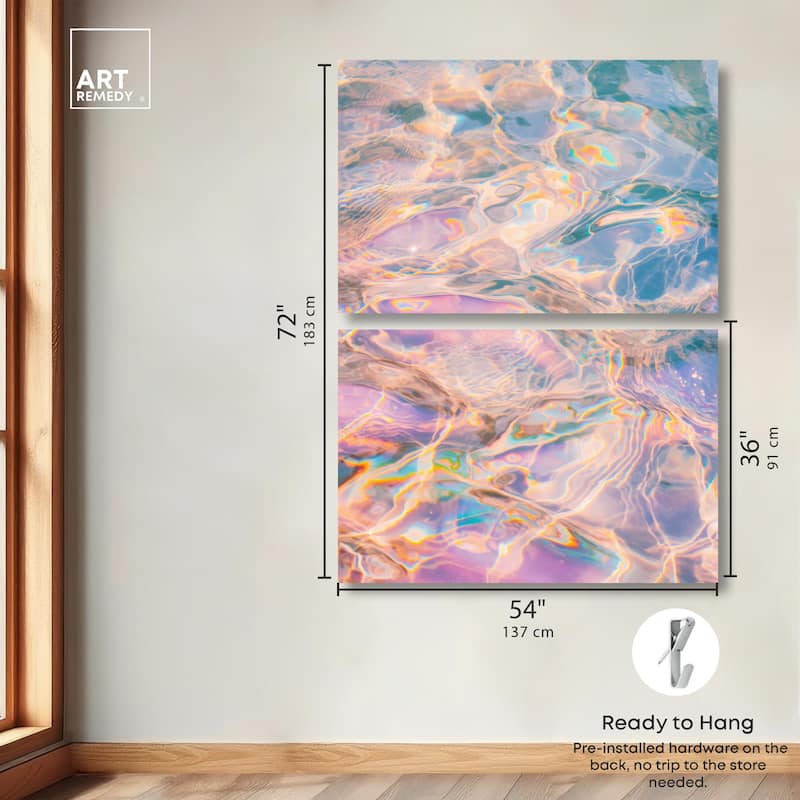 Metallic Drift II Canvas Set of 2 by Art Remedy, Gallery Wrapped