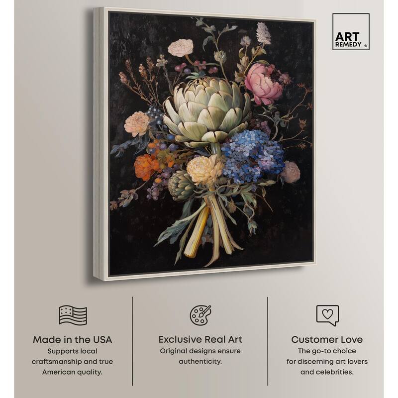 Moody Artichoke II Canvas by Art Remedy