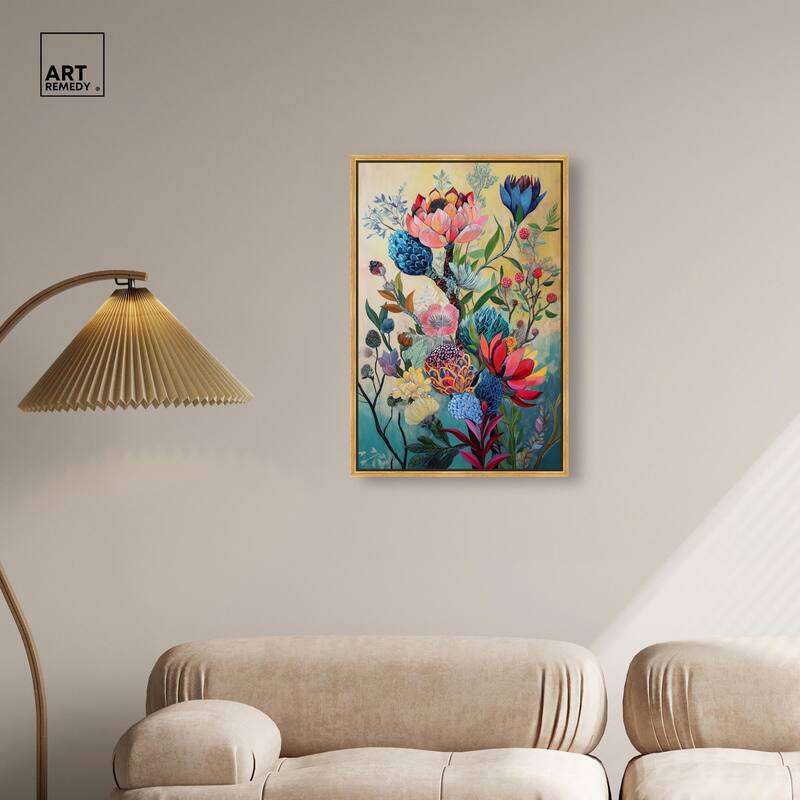 Exotic Bloom Medley I Canvas by Art Remedy
