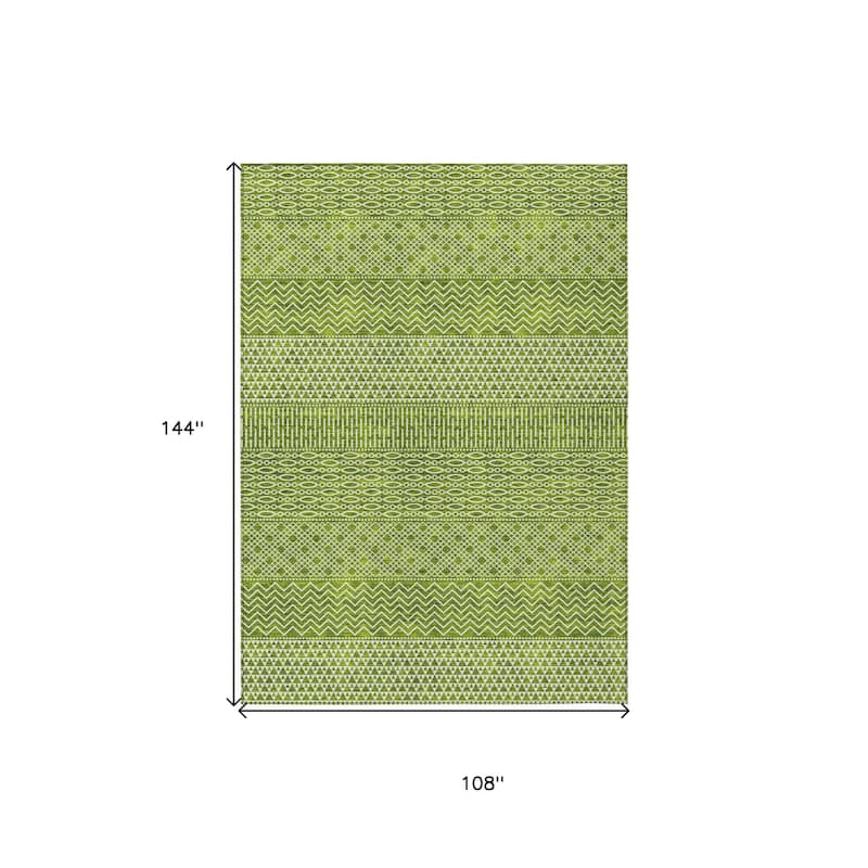 HomeRoots Chevron Modern Rectangle Outdoor Rug