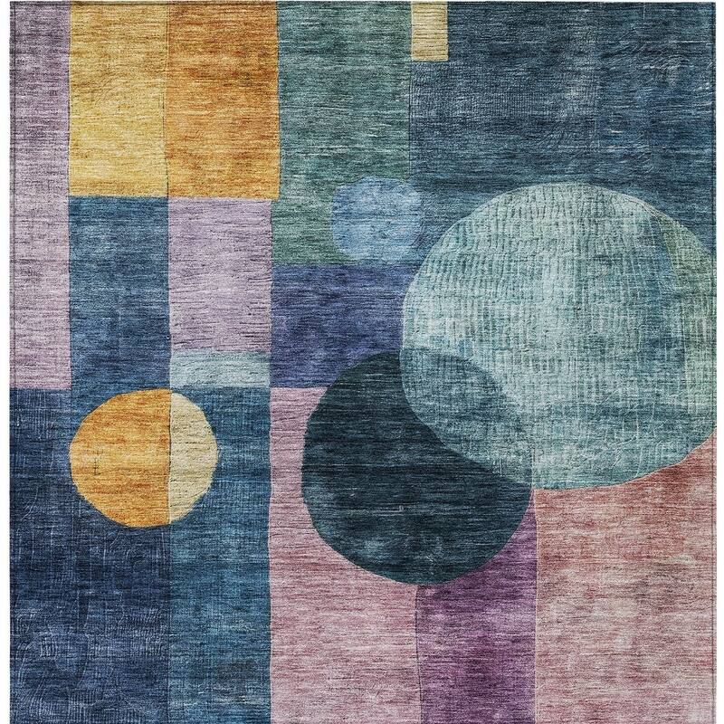 HomeRoots Geometric Transitional Rectangle Outdoor Rug
