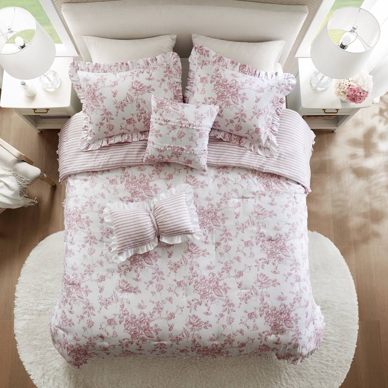Madison Park Essentials Adele Comforter Set with Decorative Pillows