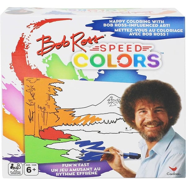 slide 2 of 3, Bob Ross Speed Colors Family Coloring Game