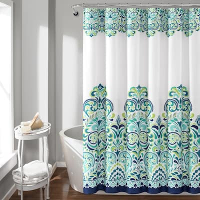 The Curated Nomad Lyon Damask Shower Curtain