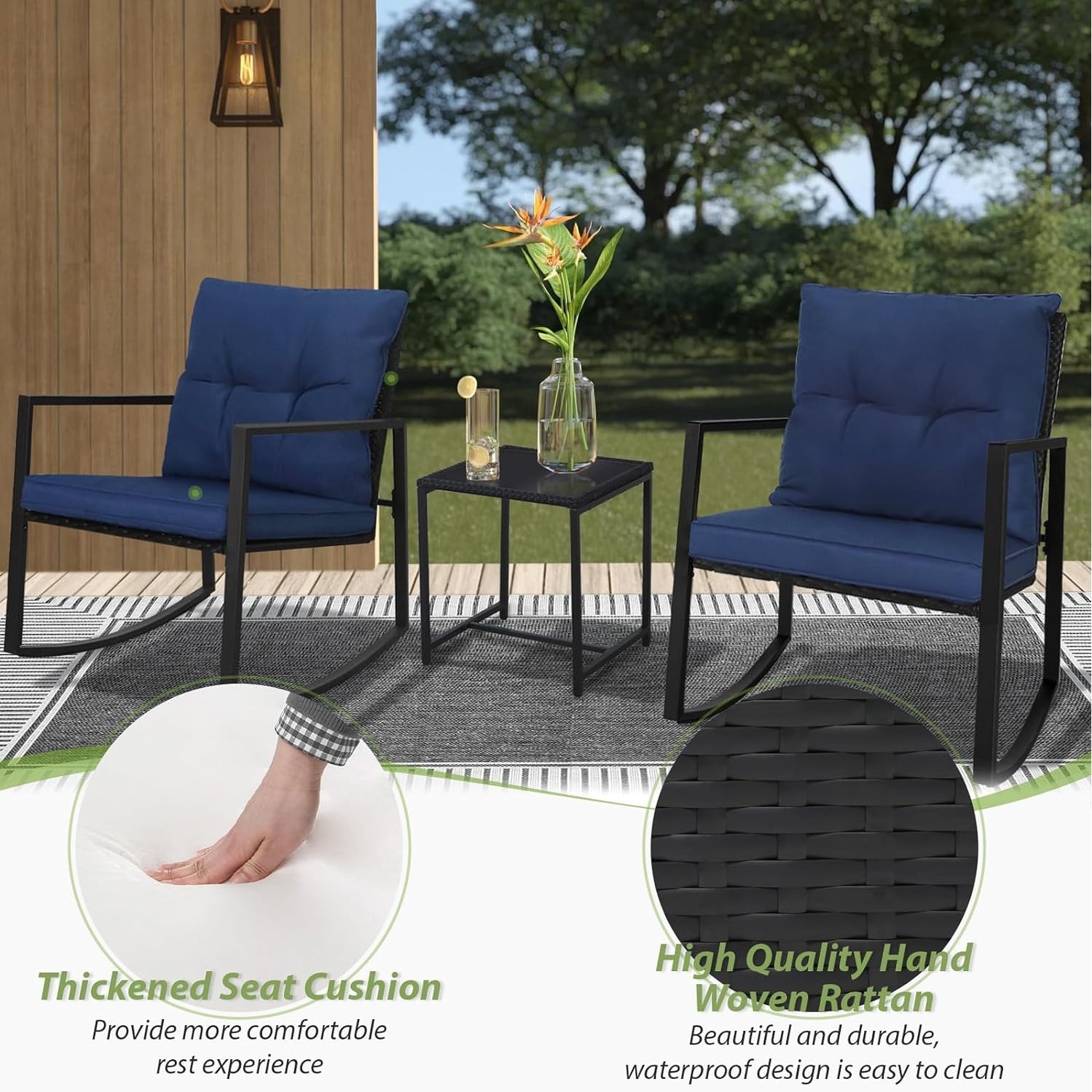 Suncrown 3 piece sales patio set
