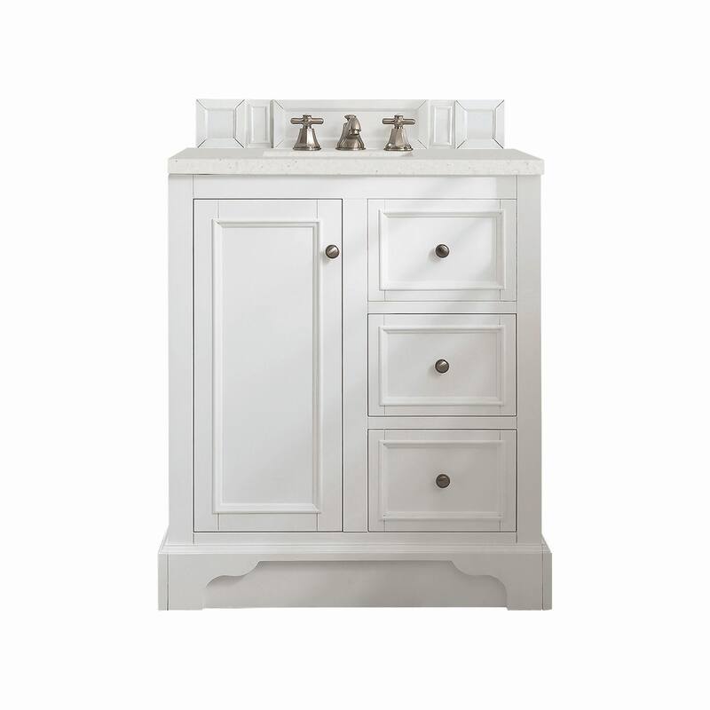 James Martin Vanities 825-V30-3LDL De Soto 32" Single Basin Poplar - Bright White - Painted