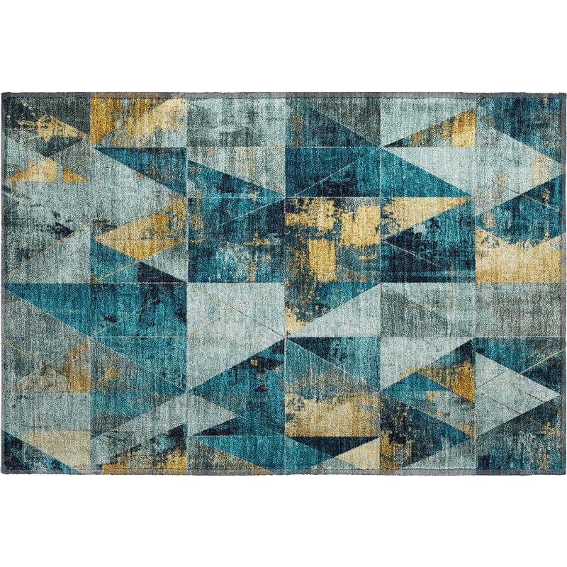 Premium Washable Super Soft Contemporary Mosaic Mayfield Rug