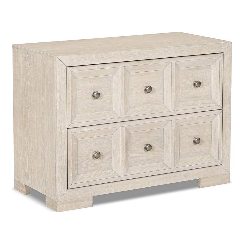 Furniture of America Durem Modern Classic 5-Piece Solid Wood Panel Bedroom Set with 2-Drawer Oversized Nightstand