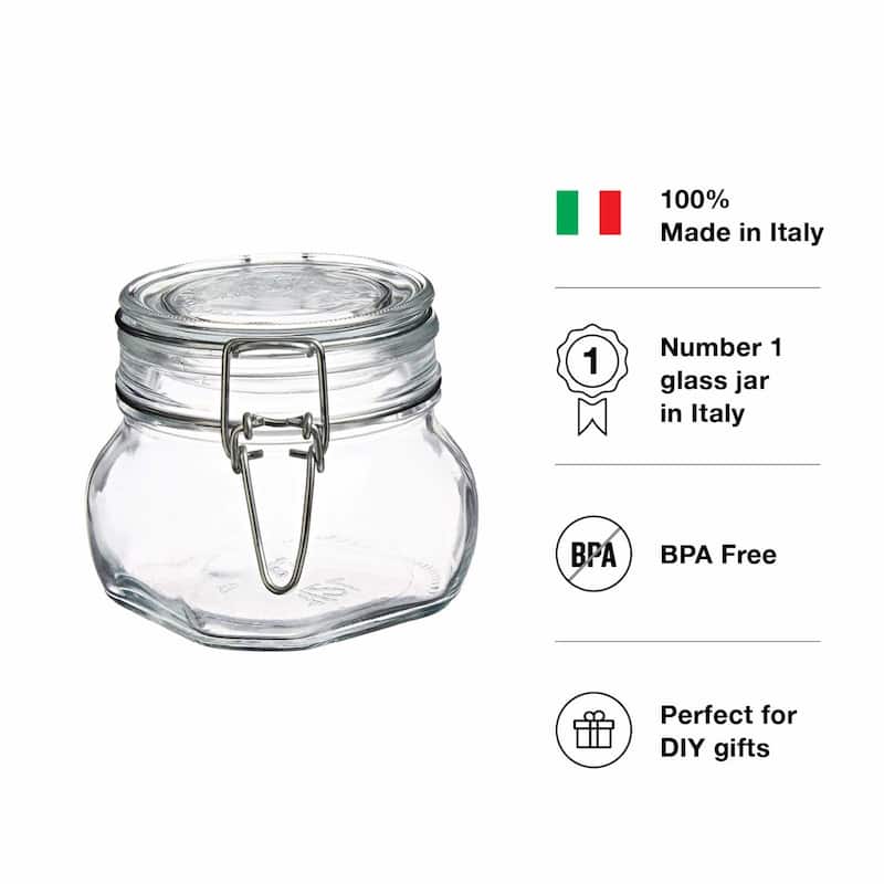Bormioli Rocco Fido Jar with Airtight Rubber Gasket
