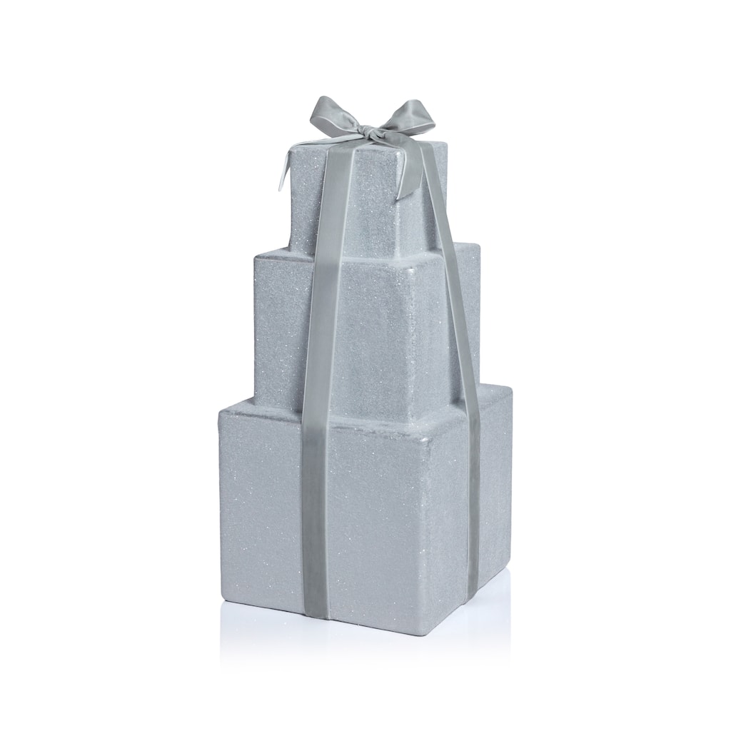 Stacked Presents Holiday Decorative Resin Figurine, 16.5" Tall