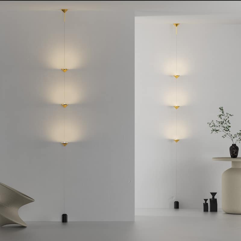 Gold Floor To Ceiling Lamp