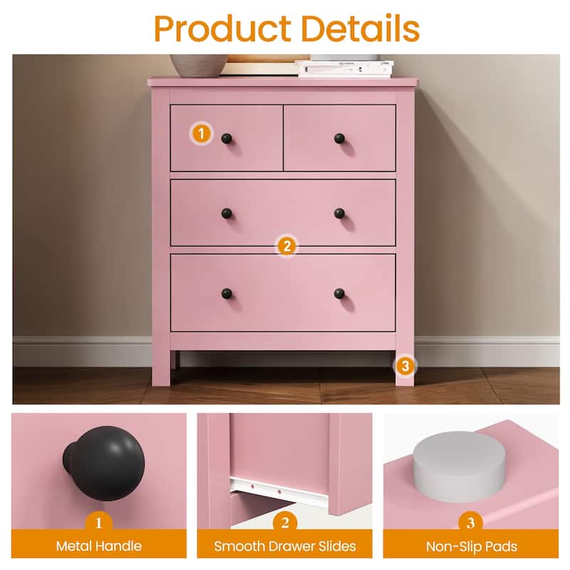 3-Drawer Dresser for Bedroom, Living Room & Entryway