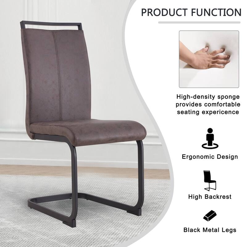 Modern Dining Chairs PU Faux Leather set of 4