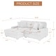 preview thumbnail 125 of 153, 118.4"W Plush Modular Sectional Sofa with Pillows