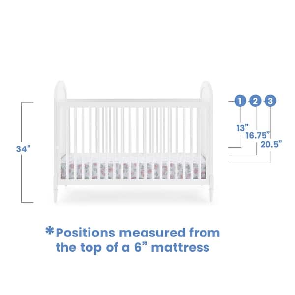 dimension image slide 0 of 4, Madeline 4-in-1 Convertible Crib, Greenguard Gold Certified