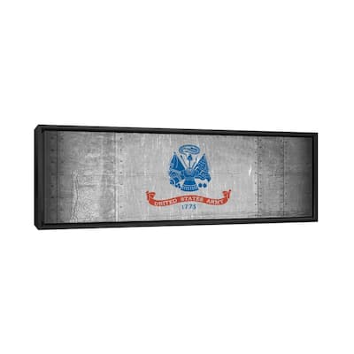 iCanvas "U.S. Army Flag (Riveted Metal Background) I" by iCanvas Framed Canvas Print