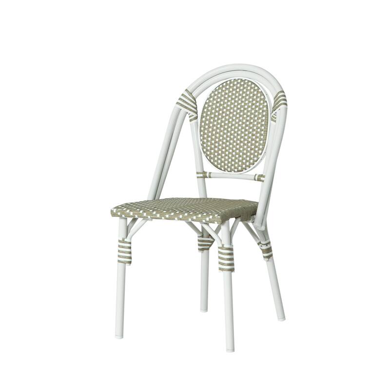 Remi Outdoor French Cafe Style Chairs (Set of 2) by Christopher Knight Home
