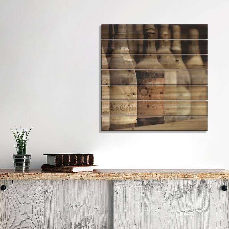 Enoteca a Cortona No. 1 Print On Wood by Alan Blaustein - Multi-Color