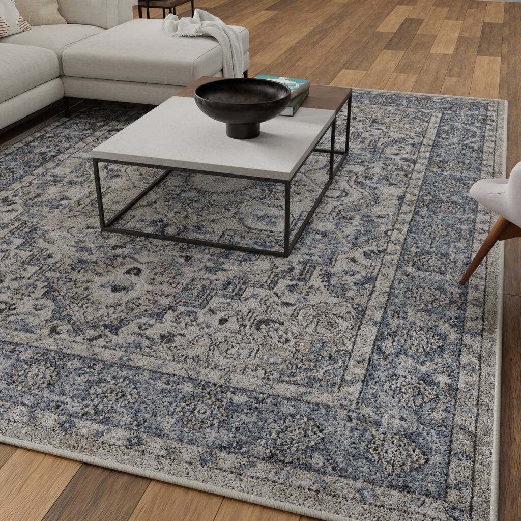 Loomaknoti Kehleigh Avalie Blue Area Rug