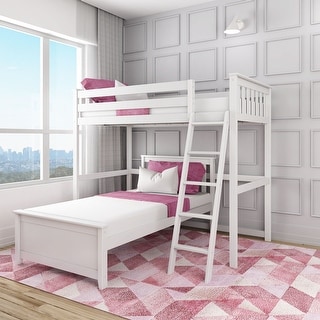 Max and Lily L Shaped Twin over Twin Bunk Bed