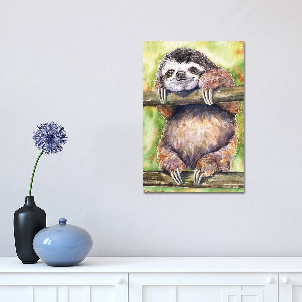 iCanvas "Sloth" by George Dyachenko Canvas Print