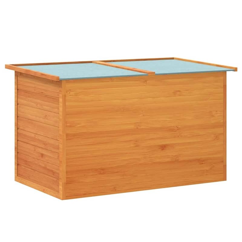 vidaXL Patio Storage Box 49.6"x28.3"x28.3" Wood
