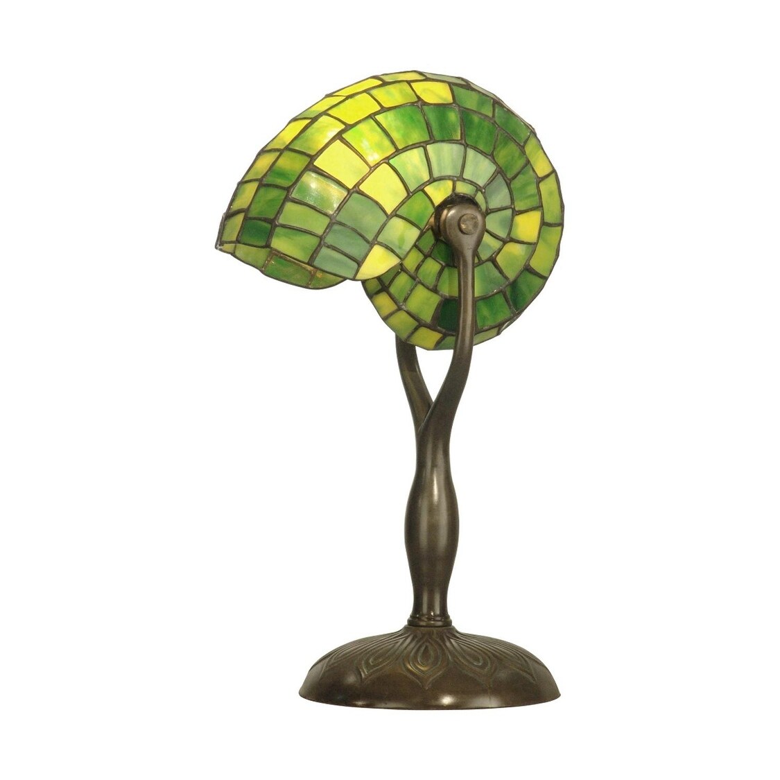 small green table lamp