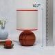 preview thumbnail 9 of 8, 10.7" SportsLite Mini Basketball Table Lamp for Kids Room, Mancave, Orange - 6.2" L x 6.2" W x 10.7" H